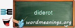 WordMeaning blackboard for diderot